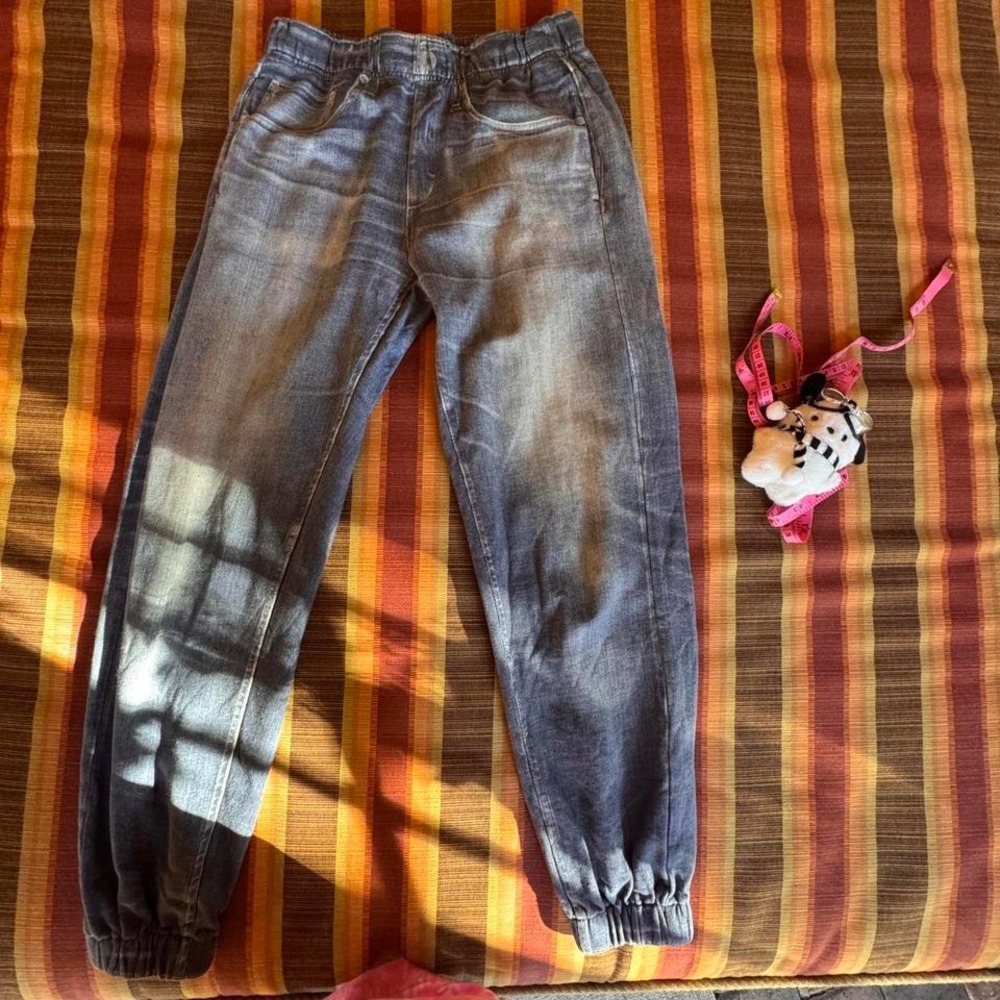 rag & bone gray denim jogger pants